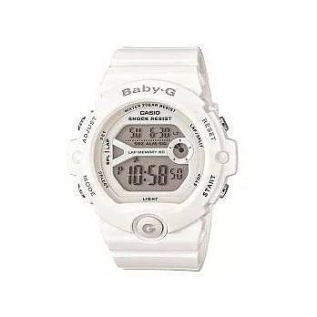 BABY-G 閃耀光芒世紀之星時尚液晶腕錶-白色-BG-6903-7B