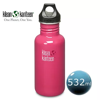 美國Klean Kanteen可利不鏽鋼瓶532ml-海葵桃