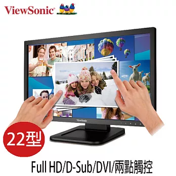 ViewSonic優派TD2220-2 22吋 Full HD光學觸控顯示器