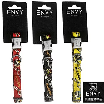 【凱堡】英國ENVY 寵物精品 項圈《酷狗》S號黃色