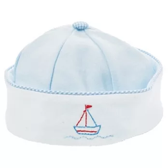 美國Bunnies By The Bay海灣兔,藍水手帽(6~9M),Sweet Sailor Hat-Blue