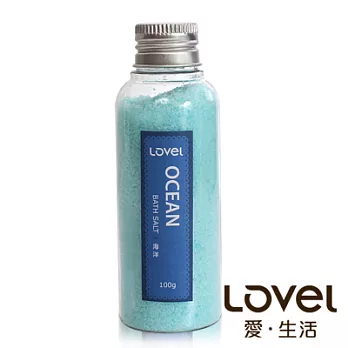 Lovel 天然井鹽/香氛沐浴鹽100g5入組(海洋)