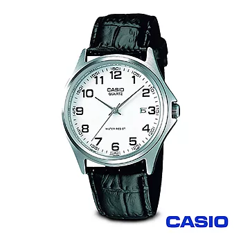 【CASIO卡西歐】男士簡約指針數字刻度皮帶男錶 MTP-1183E-7B
