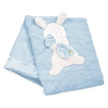 美國Bunnies By The Bay海灣兔，藍小兔立體柔軟毯，“My Blankie” Blanket-Blue