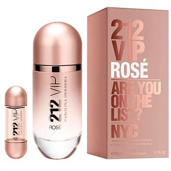 【Carolina Herrera】212 VIP粉紅香檳女性淡香精 80ml+同款小香