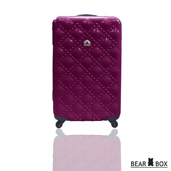 BEAR BOX 時尚香奈兒系列PC亮面輕硬殼20吋旅行箱/行李箱紫