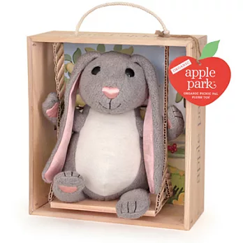 【 美國 Apple Park 】有機棉玩偶彌月禮盒 - 鞦韆長耳兔
