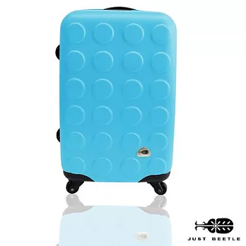 ☆莎莎代言☆Just Beetle積木系列ABS輕硬殼行李箱/旅行箱/登機箱(24吋) 積木天藍