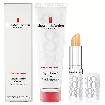 Elizabeth Arden 雅頓 8小時潤澤霜50g + 護唇膏3.7g