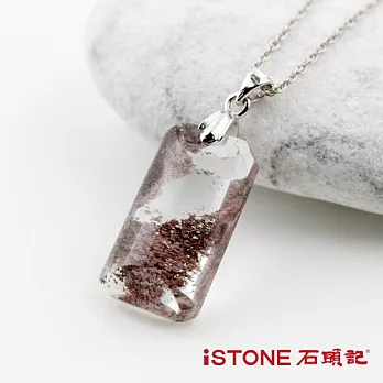 石頭記 綠幽靈水晶項鍊-招財好運7.4g