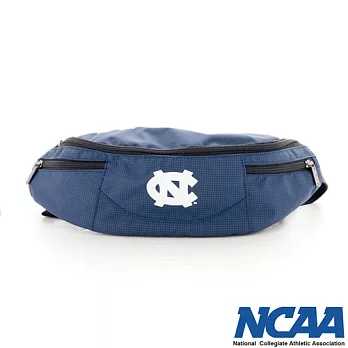 NCAA - 運動小腰包 三角眼北卡LOGO隨身萬用小腰包 - 格紋藍