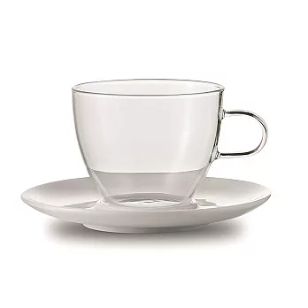 JENAER GLAS Cappuccino 咖啡杯含瓷碟2入