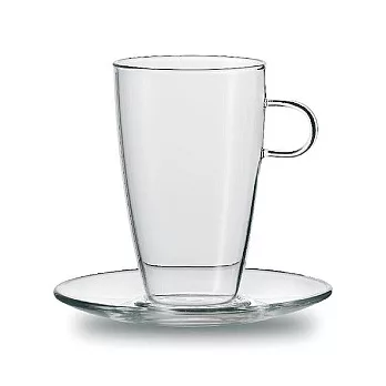 JENAER GLAS Latte Macchiato 咖啡杯含瓷碟2入