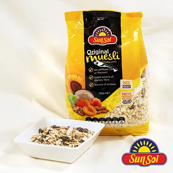 SunSol 澳洲原裝進口 原味果仁燕麥片(750g/包)-[3包]
