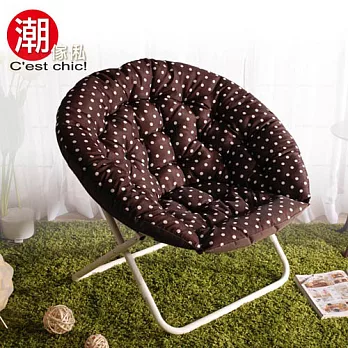 【C’est Chic】甜甜圈星球椅(單人)-復古咖啡圓點
