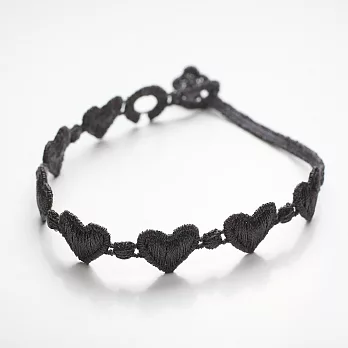 義大利精品Cruciani編織手環-心心相印系列深灰色