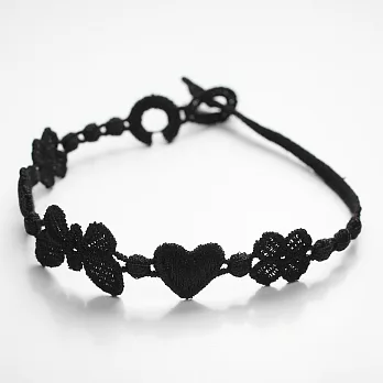 義大利精品Cruciani編織手環-紛飛系列黑色