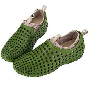 CCILU 馳綠 AMAZON 晴雨豆豆休閒鞋 (男款)8軍綠x灰