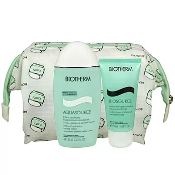 BIOTHERM碧兒泉 活泉平衡機能水潔顏膠塗鴨包三件組