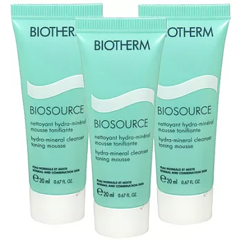 BIOTHERM碧兒泉 5000L活泉平衡潔顏膠(20ml)*3