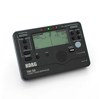 KORG TM-50 全功能冷光調音/節拍器(黑色)