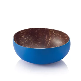 Bambu 南洋椰子殼迷你小圓碗.寶石藍