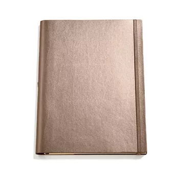 Jadeco / 客製 Vattern notebook平紋皮革筆記本 B5 橫條內頁金色
