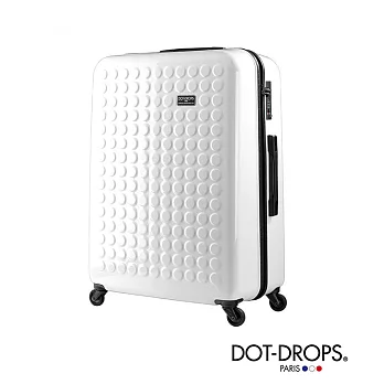 DOT-DROPS X-TRA 25 吋輕量客製點點硬殼行李箱25吋光芒白