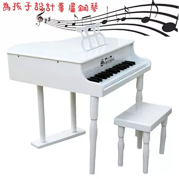 【班恩傑尼】美國Schoenhut公主古典平台玩具鋼琴-30鍵(白色)