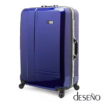 【Deseno-SkyWalker】光燦魔力-28吋系列PC鏡面TSA海關鎖行李箱(寶藍)