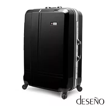 【Deseno-SkyWalker】光燦魔力-28吋系列PC鏡面TSA海關鎖行李箱(黑色)