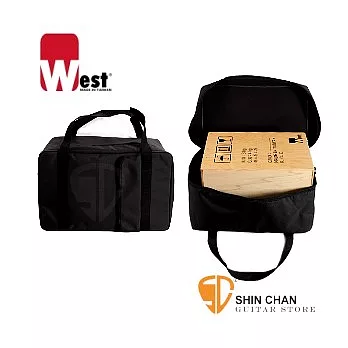 木箱鼓袋 ►West 無印WS-BAG黑色木箱鼓厚袋（標準型 Standard）台灣製造-黑色木箱鼓袋子/可雙肩揹/可提/有內裡/木箱鼓厚袋子