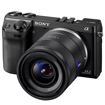 SONY NEX-7附18-55mm單鏡組*(中文平輸) - 加送專用鋰電池+相機清潔組+硬式保護貼黑色