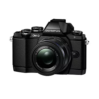 Olympus OM-D E-M10 KIT組(公司貨)+SD32GC10記憶卡+專用電池+保護鏡+清潔組+讀卡機+小腳架+保護貼+拭鏡筆+HDMI-黑色