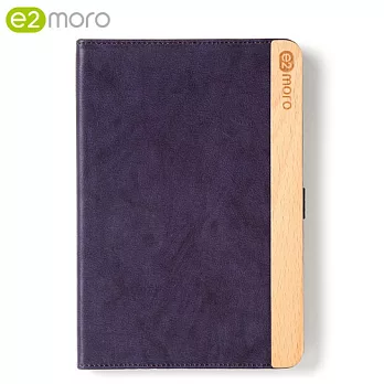 e2moro iPad mini2 原木筆記型保護套 (2色)靛紫色