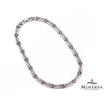 MINERVA 《璀璨女神》鈦鍺項鍊 (4錠金屬鍺)45銀色
