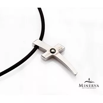 MINERVA 《十字鈦鍺》簡約墜飾 (1錠金屬鍺)34銀色