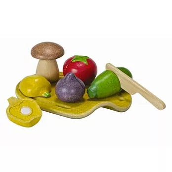 PLAN TOYS 活動積木系列-PLANWOOD 蔬菜組