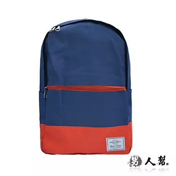 【男人幫Man’s Shop】B0412＊容量大耐用戶外【人氣單品撞色雙肩厚磅後背包】登山包,旅行包藍色 F號