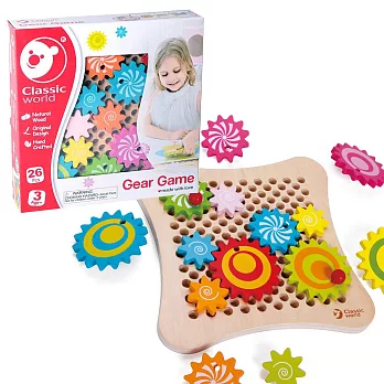 Classic world 德國經典木玩 客來喜 德國木製 齒輪遊戲