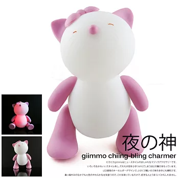 Giimmo 吉摩幫魔幻安撫夜燈(電池型)-小貓蘿絲