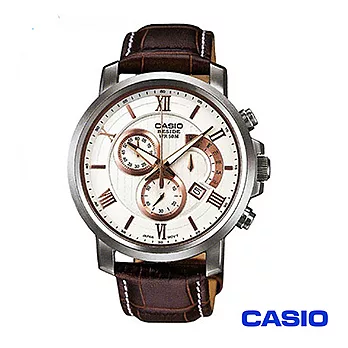 【CASIO卡西歐】白面復古優雅紳士錶 BEM-507L-7A