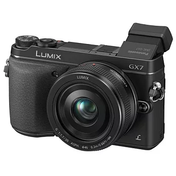 Panasonic GX7+14-42mm單鏡組*(中文平輸) - 加送SD16G+副廠鋰電池+防潑水相機包+多功能讀卡機+相機清潔組+硬式保護貼黑色