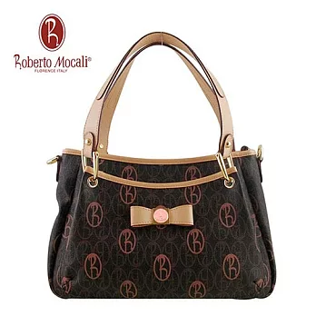 義大利《Roberto Mocali》舞蝶甜心方型手提/肩背包(黑)(RM-39106)