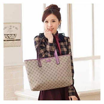 PLAYBOY 時尚名媛經典購物包( 紫色)