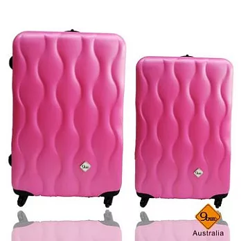 Gate9波西米亞系列▷ABS霧面旅行箱行李箱拉桿箱登機箱(24+20吋) 粉色24吋粉色