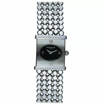 【ROCHAS】簡約時尚瑞士錶款 (白黑 RH9020LWBR-S)