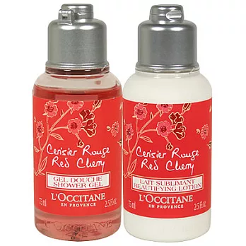 L’OCCITANE歐舒丹 嫣紅櫻花沐浴美體兩件組