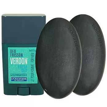 L’OCCITANE歐舒丹 維登體香膏(75g)+維登沐浴皂(150g)*2