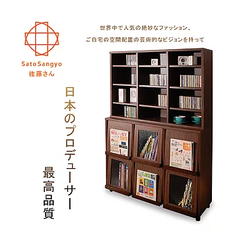 【Sato】PLUS時間旅人十二格+六門櫃‧幅111cm(整組)